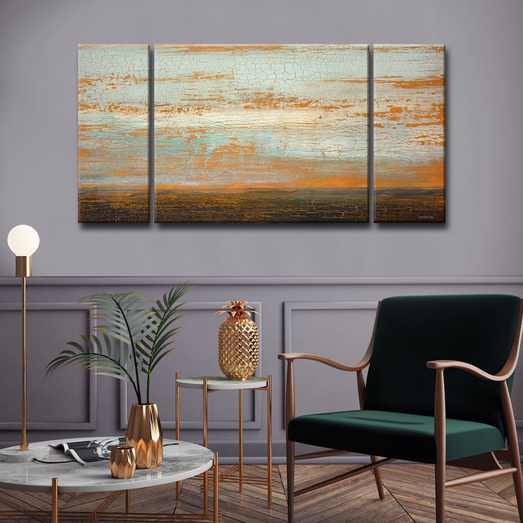 Desert Flats' by Norman Wyatt, Jr. 3-Piece Wrapped Canvas Wall Art Set