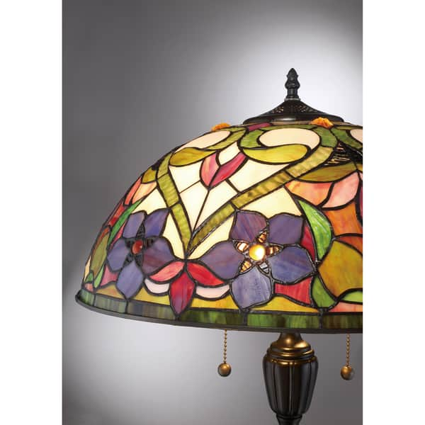 Shop Quoizel Violets Tiffany 18 Inch Bronze Floor Lamp