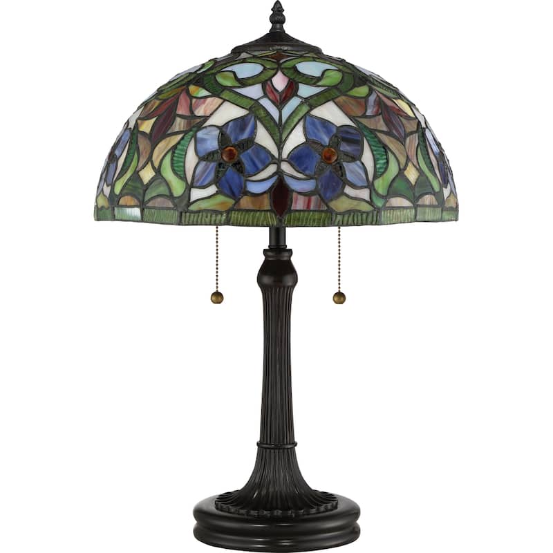 Copper Grove Holopeka 16-inch Tiffany-style Table Lamp