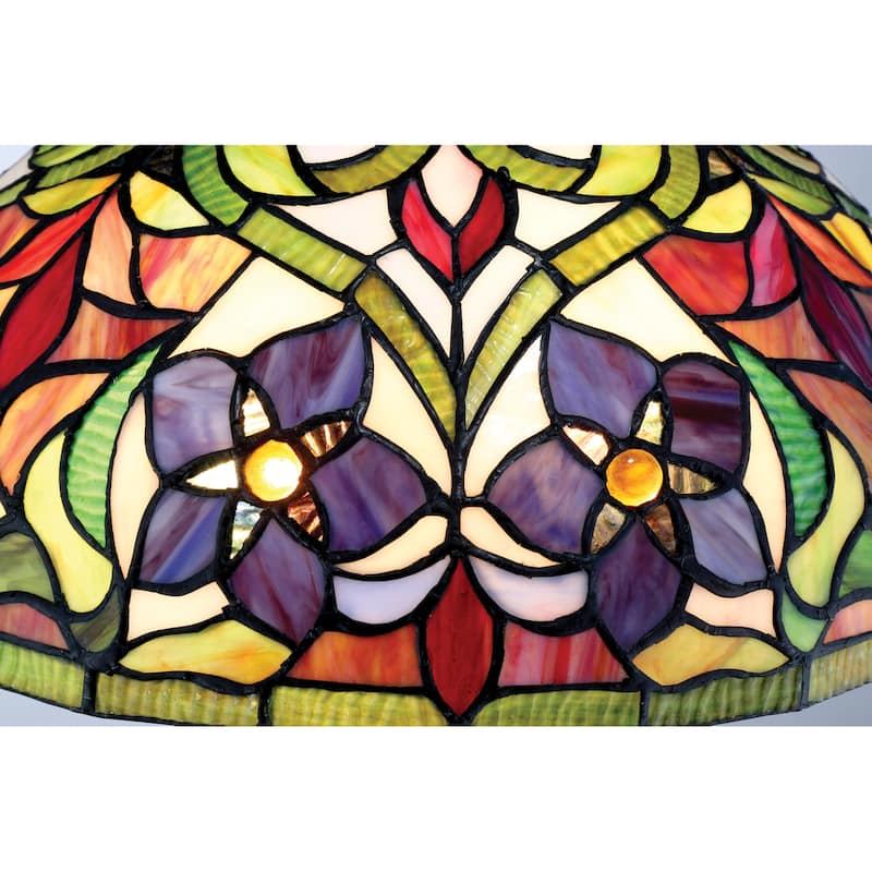 Copper Grove Holopeka 16-inch Tiffany-style Table Lamp