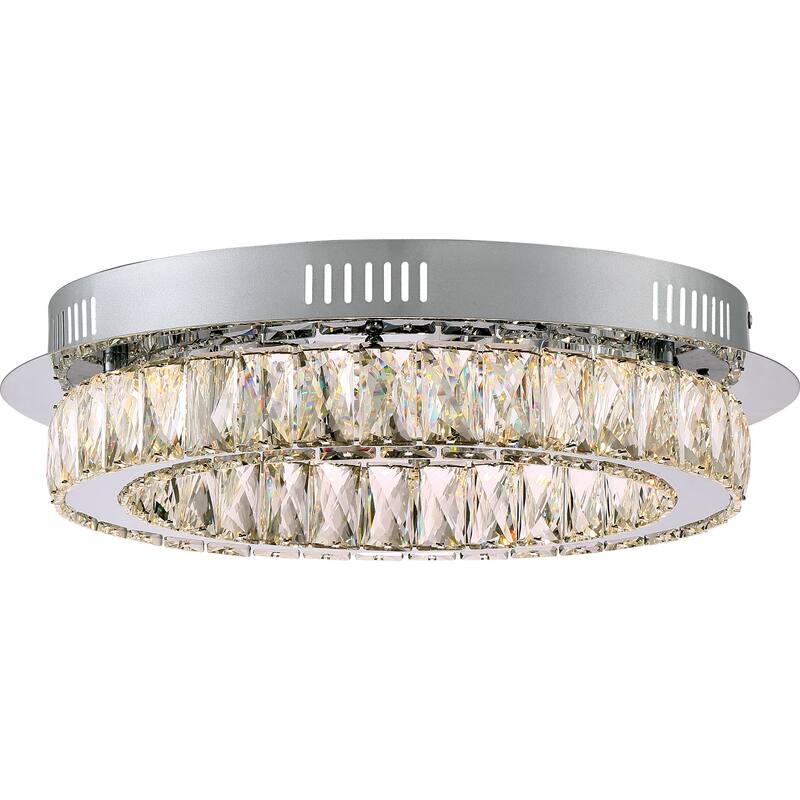 Quoizel Platinum Collection Embrace Stainless-steel Large Flush Mount - Large