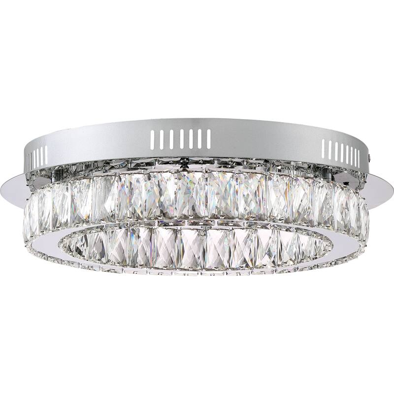 Quoizel Platinum Collection Embrace Stainless-steel Large Flush Mount