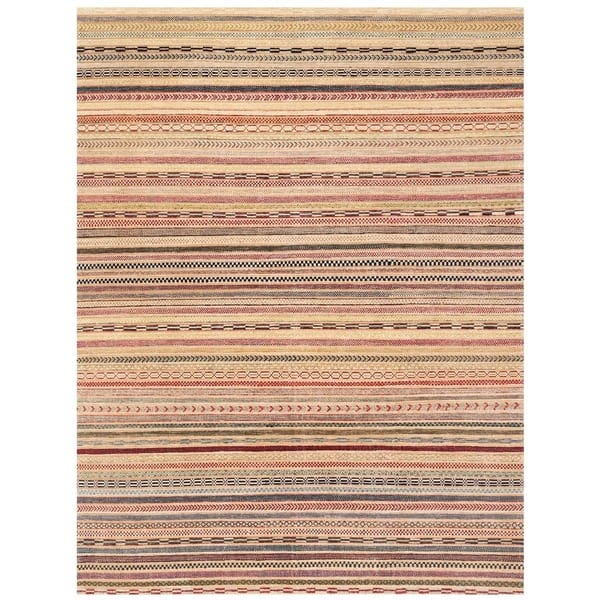 slide 1 of 3, Handmade Gabbeh Wool Rug (Afghanistan) - 8'9 x 11'7