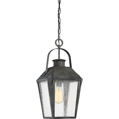 Quoizel Carriage Black Aluminum Large Hanging Lantern