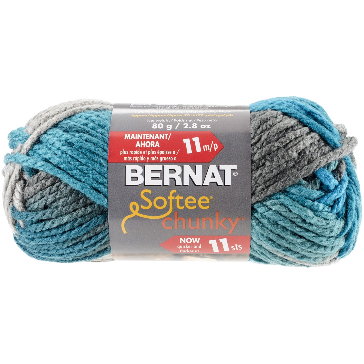 Bernat Softee Chunky Ombre Yarn Deep Waters