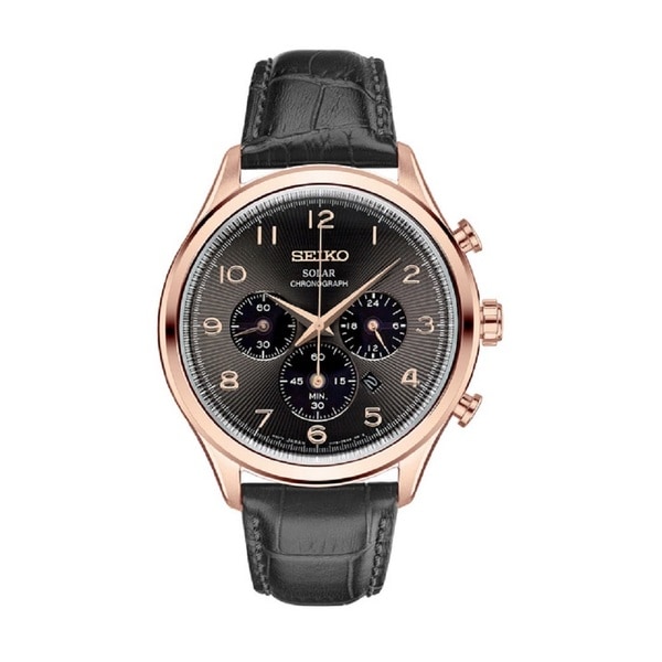 seiko chronograph rose gold