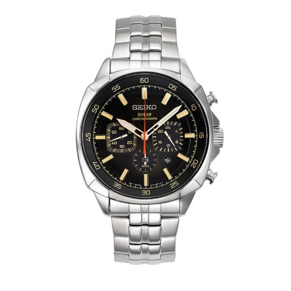 seiko recraft series solar chronograph watch