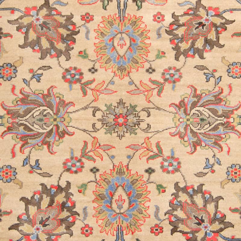 Handmade One-of-a-Kind Vegetable Dye Oushak Wool Rug (India) - 7'9 x 9'10