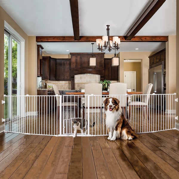 accordion style dog gate