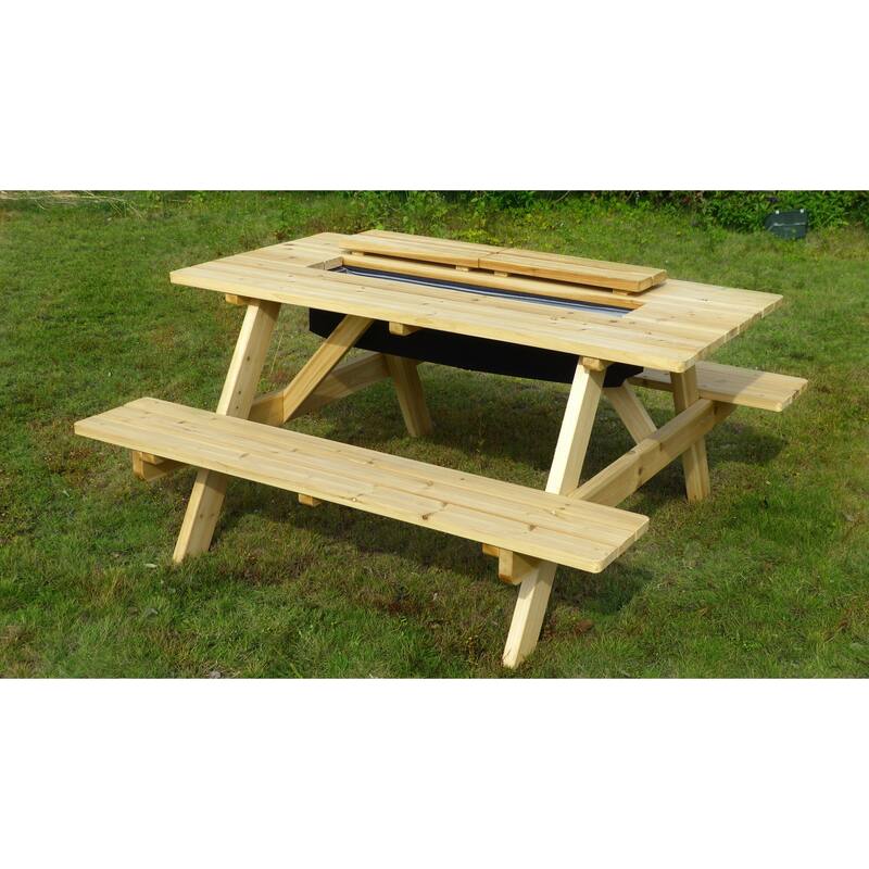 Sorrento Wood Cooler Picnic Table by Havenside Home