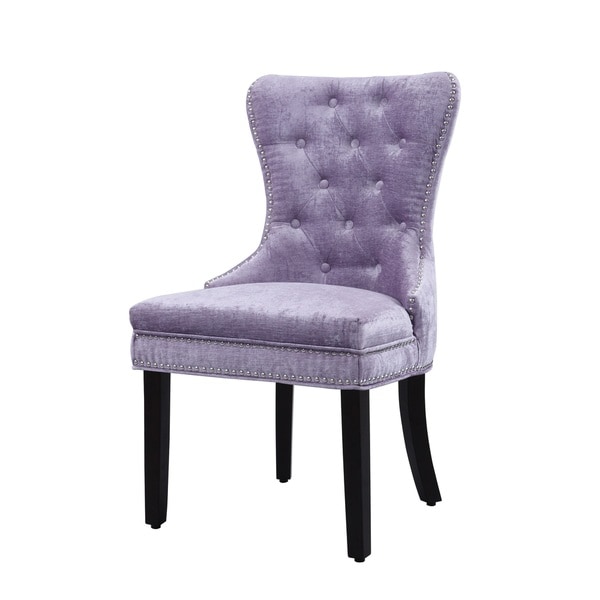 velvet tufted side chair