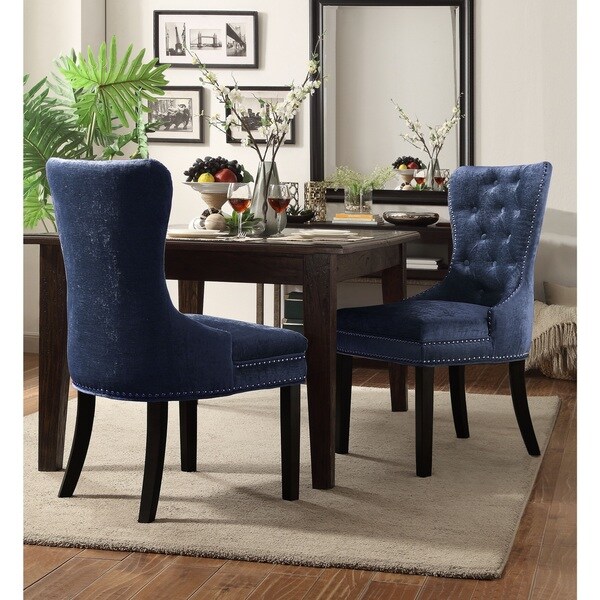 velvet tufted dining room chairs