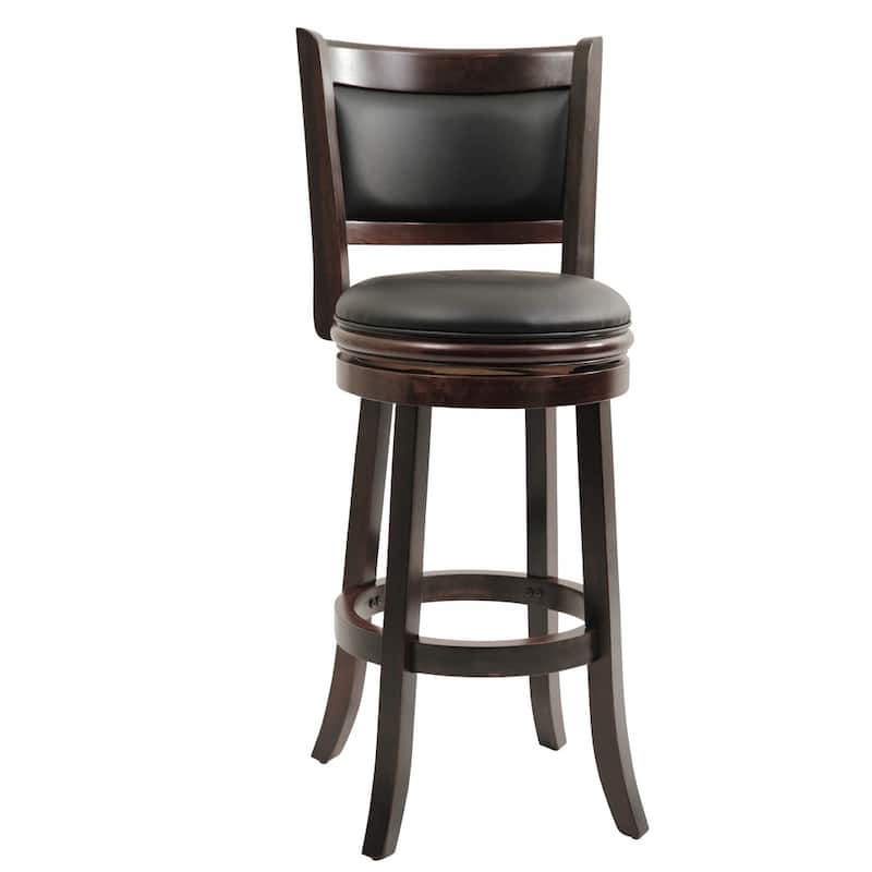 Augusta Wood Indoor Swivel Barstool