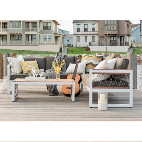 3-piece Outdoor Sectional and Coffee Table