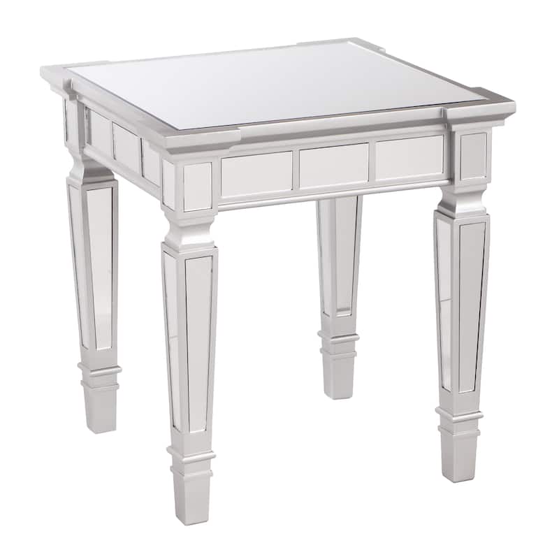 SEI Furniture Olivia Glam Mirrored Square Side Table