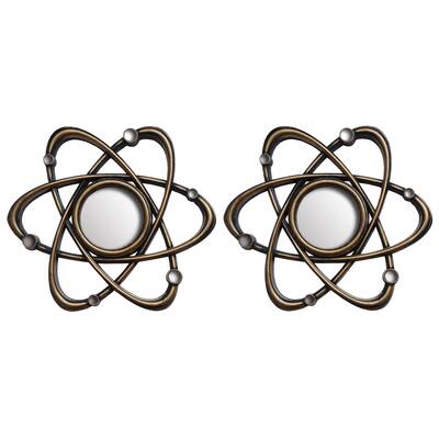 Wee's Beyond Galaxy Bronze10-inch Decorative Wall Mirrors (Set of 2)
