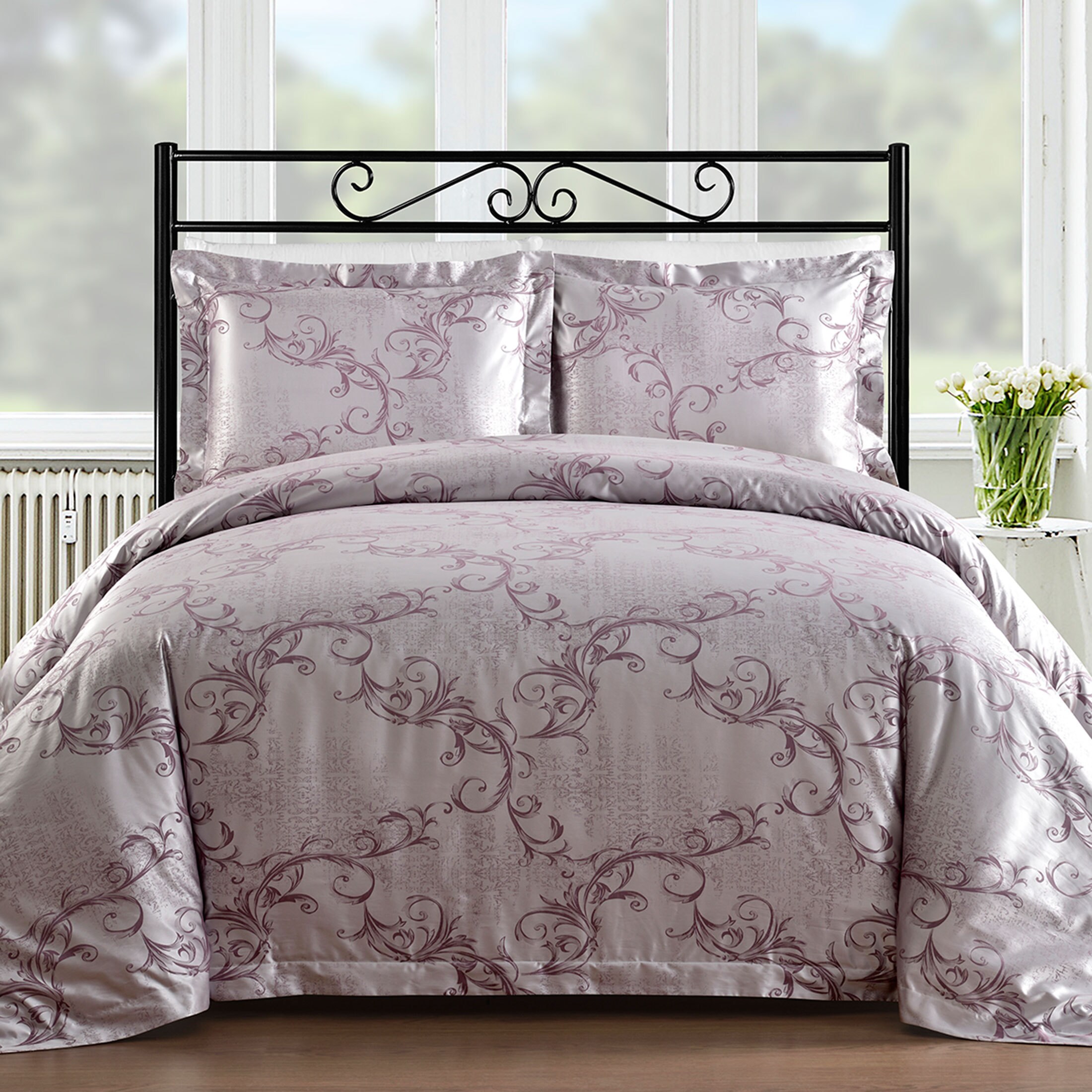 Shop Comfy Bedding Lavender Cotton Blend 450 Thread Count 3 Piece