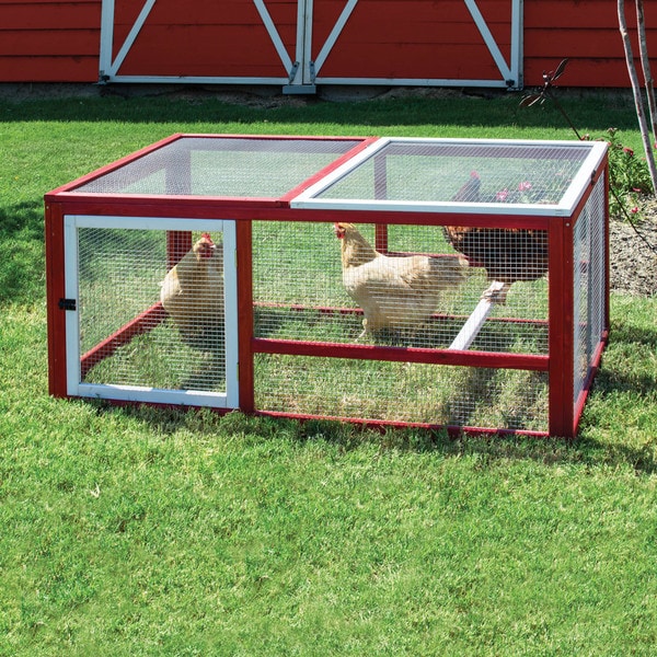 Shop Precision Old Red Barn Ii Chicken Coop Expansion Pen Barn Red