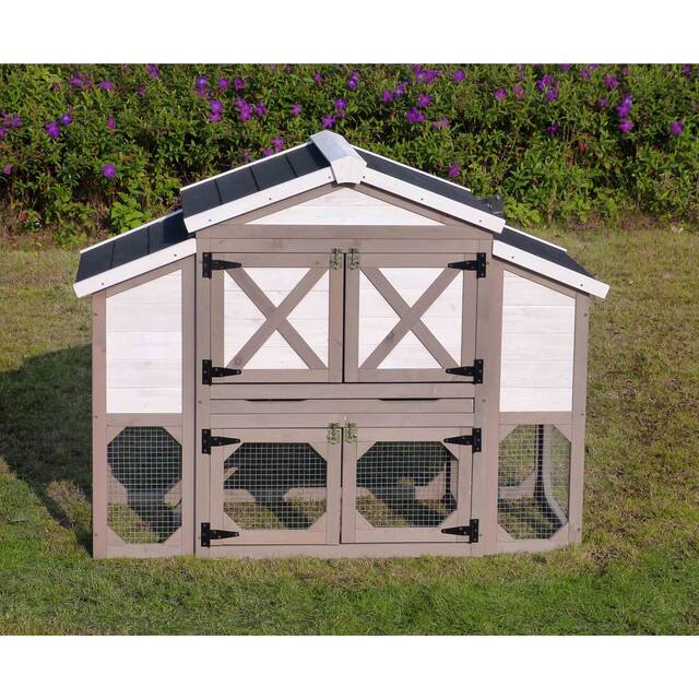 Merry Products Country Style Chicken Coop Natural Overstock.ca