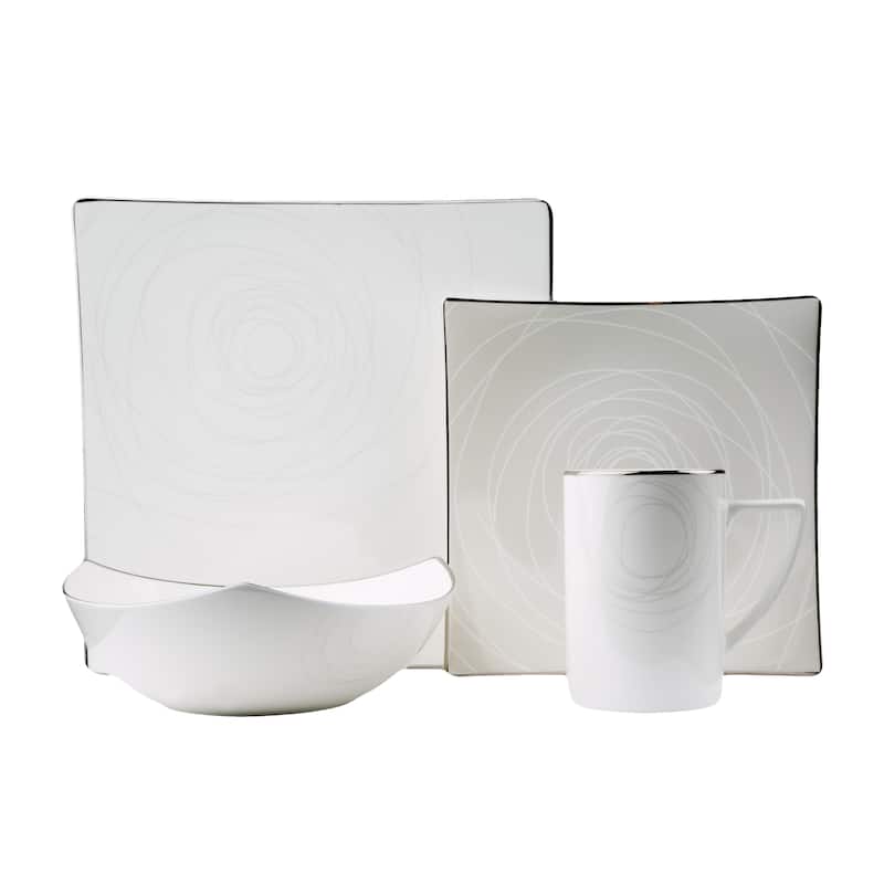 Red Vanilla Orbit 4Pc Place Setting