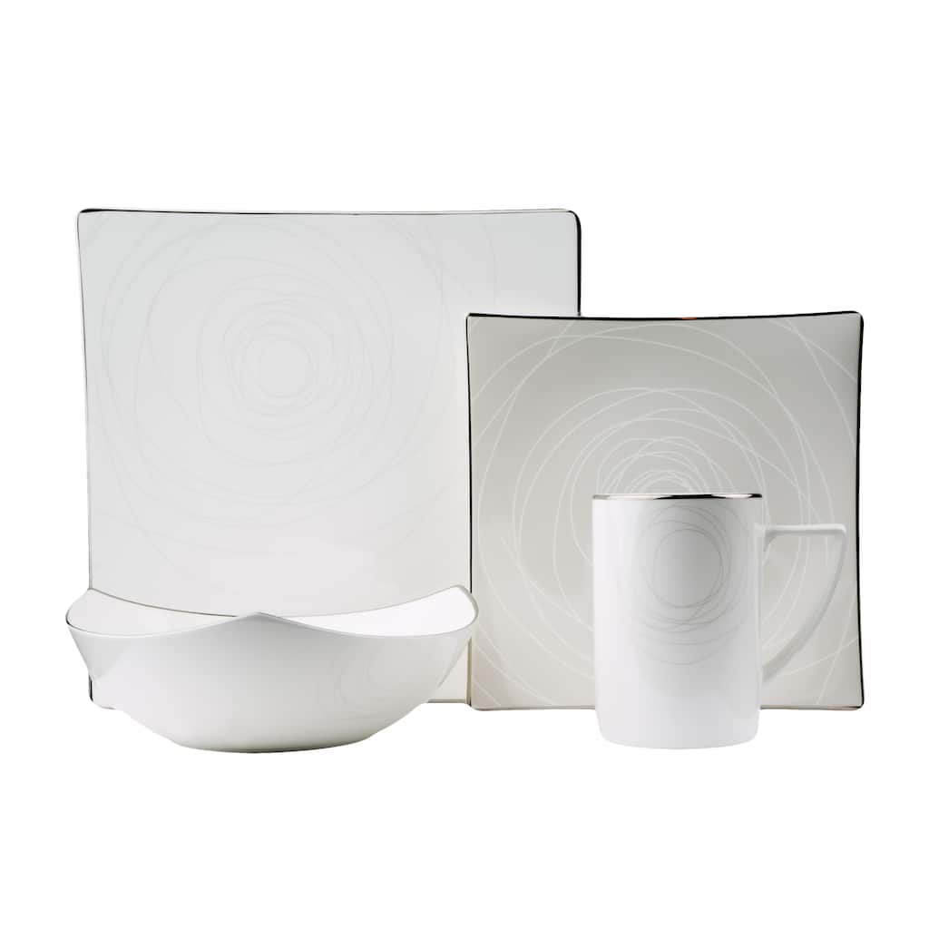 Red Vanilla Orbit 4Pc Place Setting