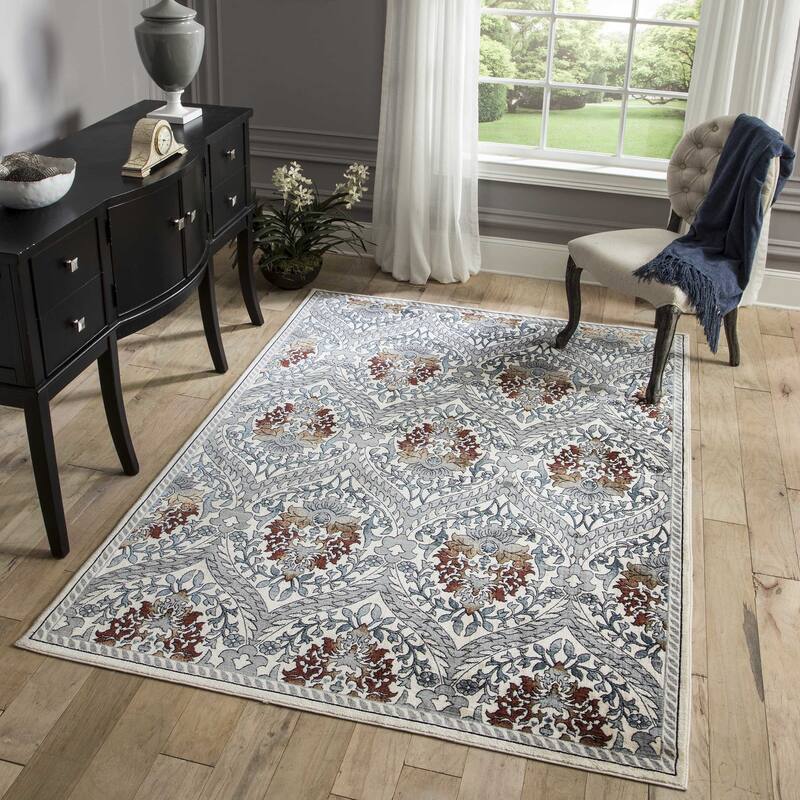 Momeni Brighton Damask Area Rug