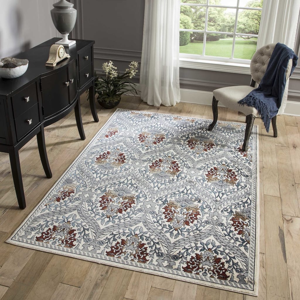 Momeni Brighton Damask Area Rug