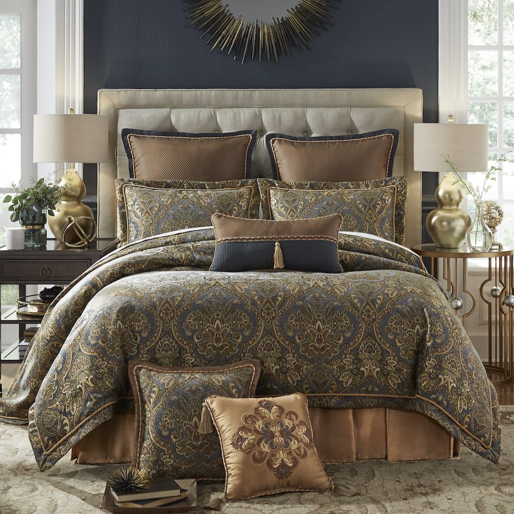 Croscill Cadeau Chenille Jacquard Woven 4-piece Comforter Set