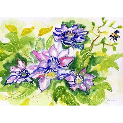 Clematis Door Mat