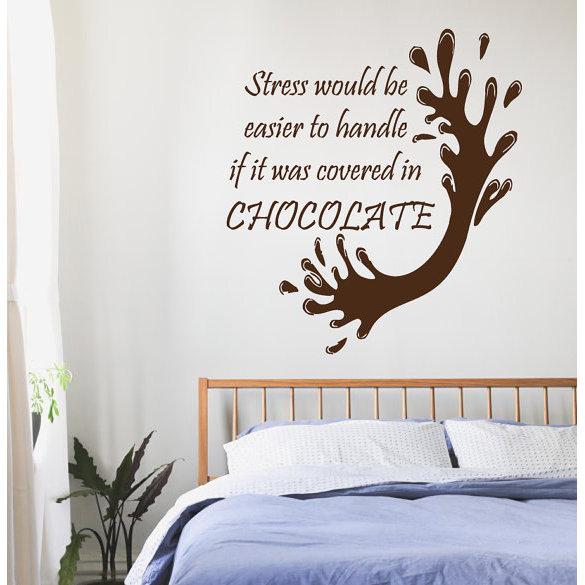 Quotes Chocolate Splash Kitchen Cafe Bar Home Decor Vinyl Art Wall ...