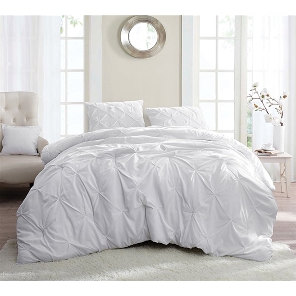Shop Byb White Pin Tuck Comforter Set Overstock 14604254
