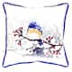 Blue Bird And Snow Small Indoor  Outdoor Throw Pillow - Bed Bath 