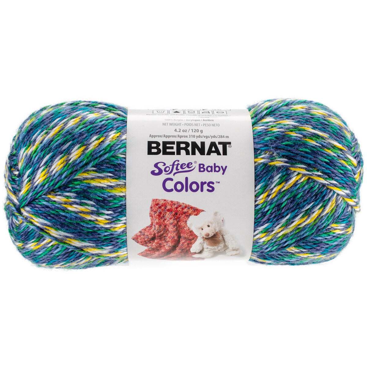 Softee Baby Yarn - Colors-Blue Rainbow - Bed Bath & Beyond - 14604793