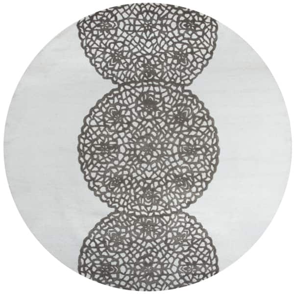 Alora Decor Charming Medallion Hand-tufted Wool Blend Rug