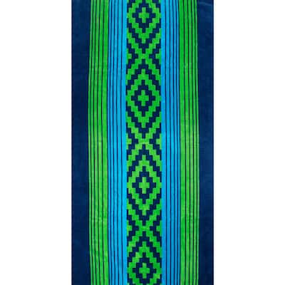 St.Tropez Sands Aztex Blue Green Beach Towel Collection