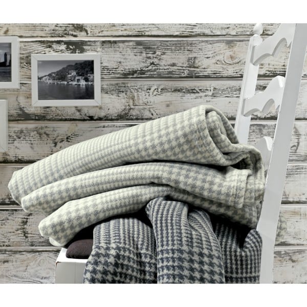 Deluxe Cotton Wool Glen Plaid Oversized Throw