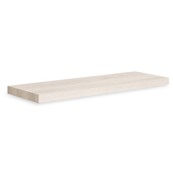 slide 2 of 20, Grenada Eco 30" Soft Grain Floating Wall Shelf by Way Basics LIFETIME GUARANTEE