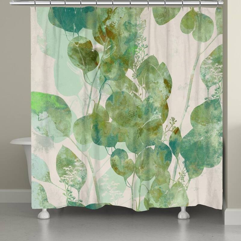 Laural Home Emerald Eucalyptus Shower Curtain