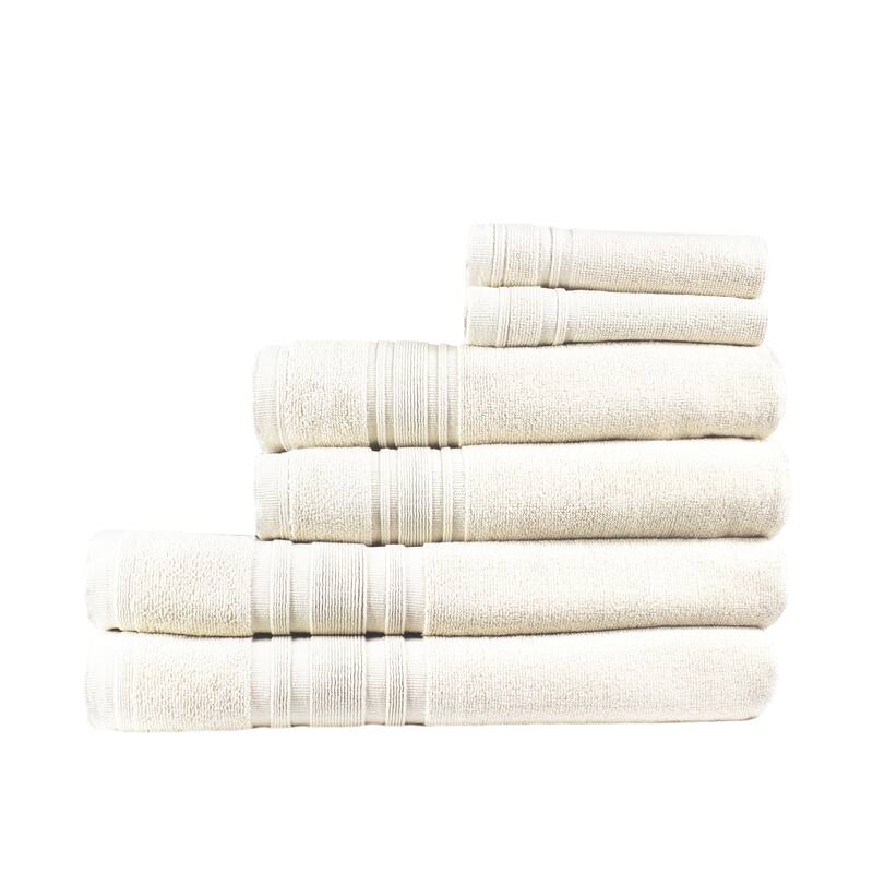 Luxury Hotel 6-Piece Turkish Cotton Towel Collection - Set of 6