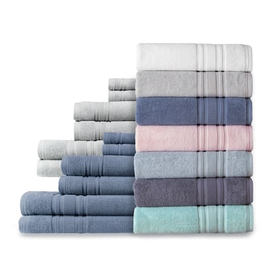 Luxury Hotel 6-Piece Turkish Cotton Towel Collection - Set of 6