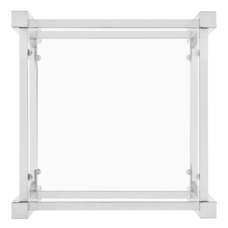SAFAVIEH Couture High Line Collection Angie Acrylic Silver End Table - 24" W x 24" L x 22" H