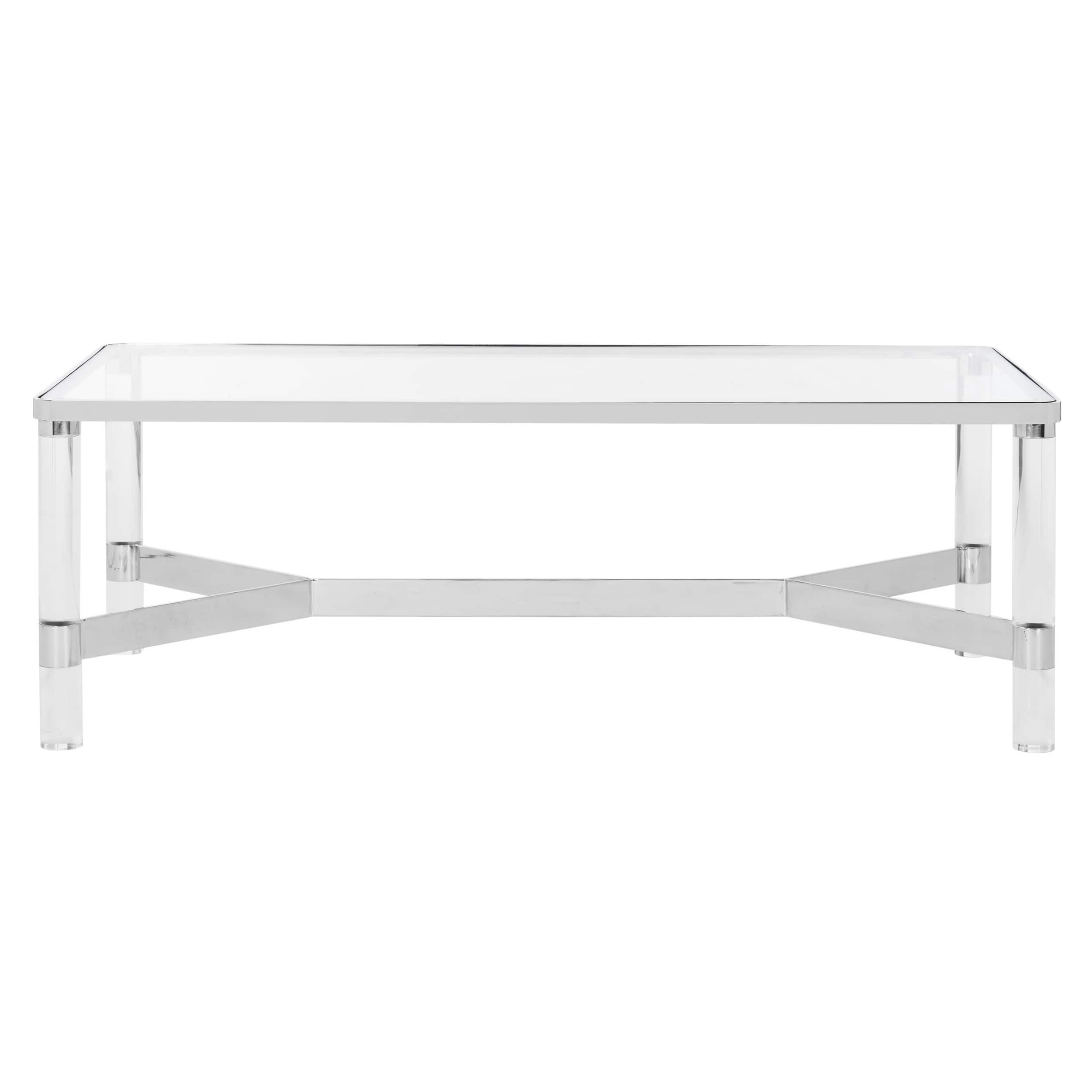 SAFAVIEH Couture High Line Collection Suzanna Acrylic Silver Coffee