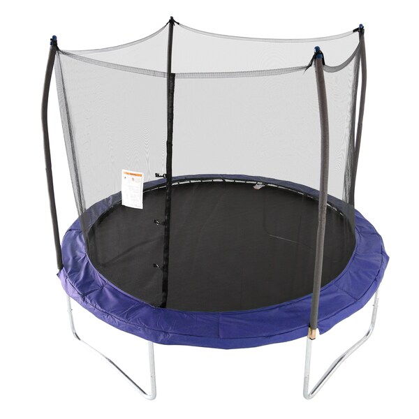 Skywalker Trampolines Blue 10 Foot Round Trampoline With Enclosure Overstock 14626817