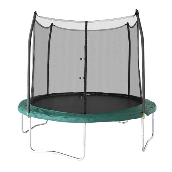 Skywalker Trampolines Green 10 Foot Round Trampoline With Enclosure Overstock 14626821