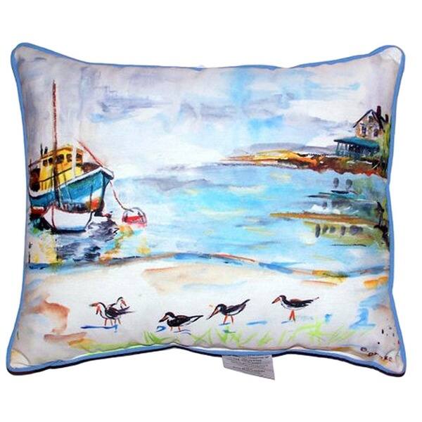 Shop Boat And Sandpipers Large Indoor Outdoor Throw Pillow Free