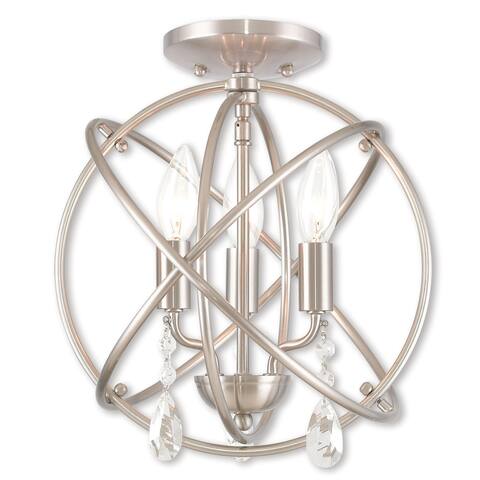 Livex Lighting Aria Steel 3-light Chandelier