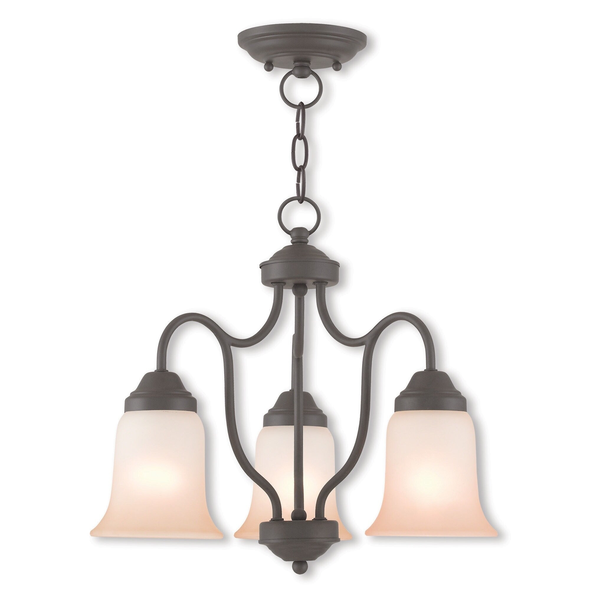 Livex Lighting Karysa Brown Bronze Finish Steel 3-light Chandelier (Bronze) - Chandeliers For Bedrooms by Overstock.com