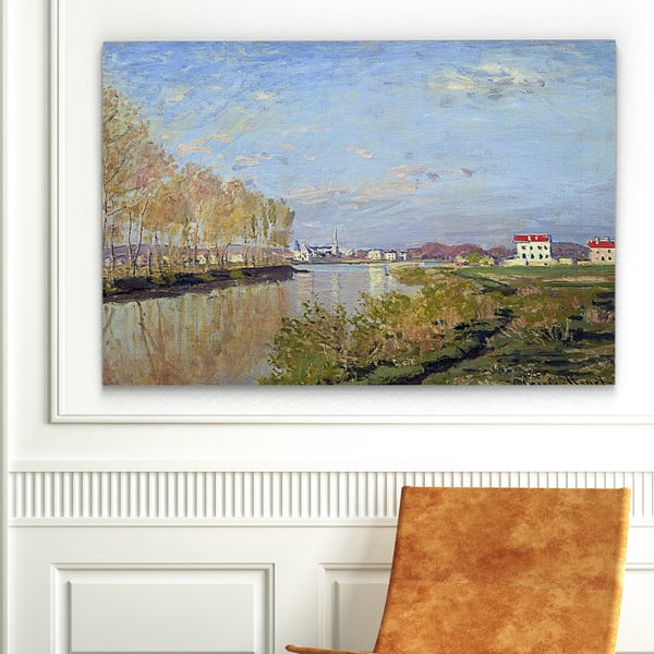 slide 1 of 4, Argenteuil, The Seine by Claude Monet