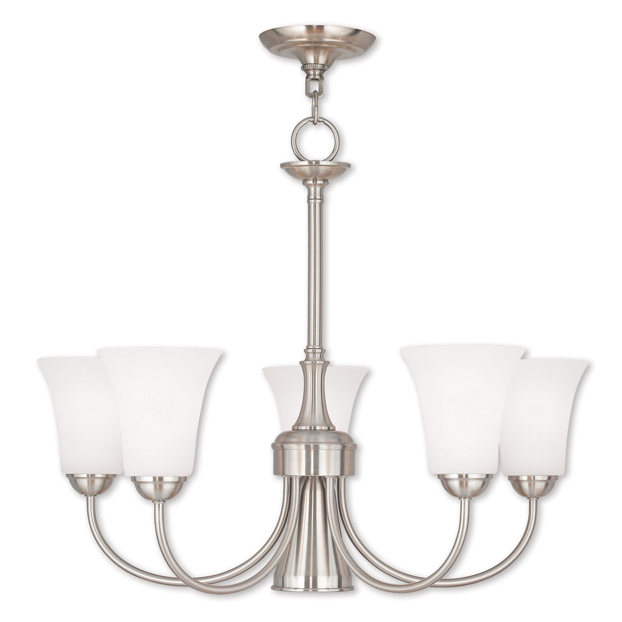 Livex Lighting Ridgedale Bronze Steel and Glass 6-light Chandelier (English Bronze) - Chandeliers For Bedrooms by Overstock.com
