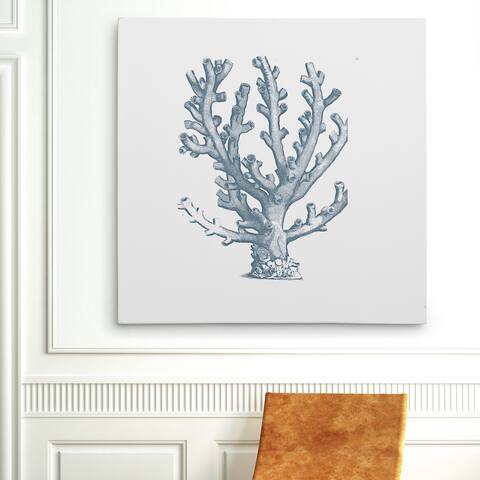 Wexford Home 'Coral Sketch Blue III' Gallery-wrapped Canvas Wall Art